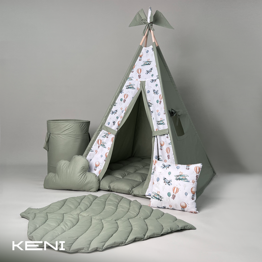 Namiot tipi dla dzieci Balloon Travel Zielony